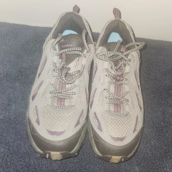 Columbia Womens Gray and Purple D Storm Hiking Shoes Size 8 - Picture 3 of 10